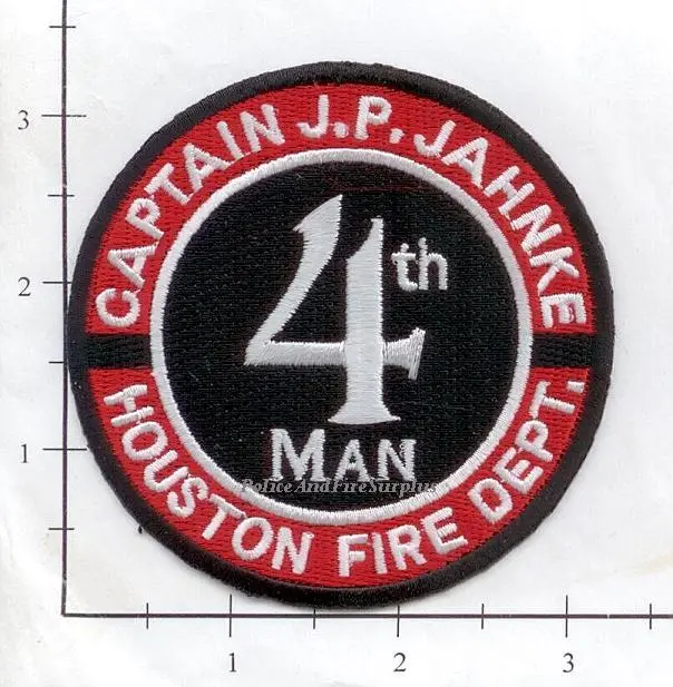 Texas - Houston Fire Dept Captain J P Jahnke Patch 1