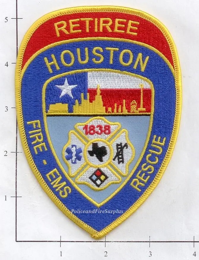 Texas - Houston Fire Dept Patch Retiree 1