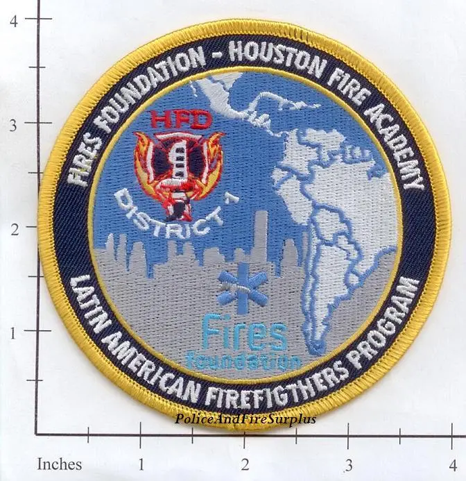 Texas - Houston Latin American Firefighters Program Fire Dept Patch 1