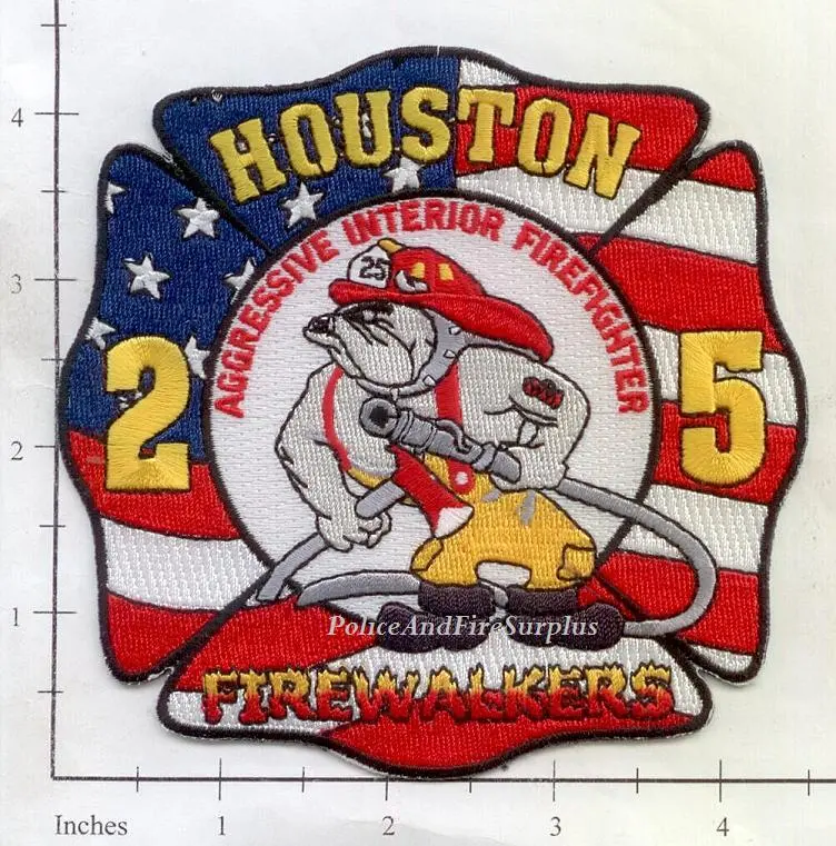 Texas - Houston Station  25 Fire Dept Patch V2 1