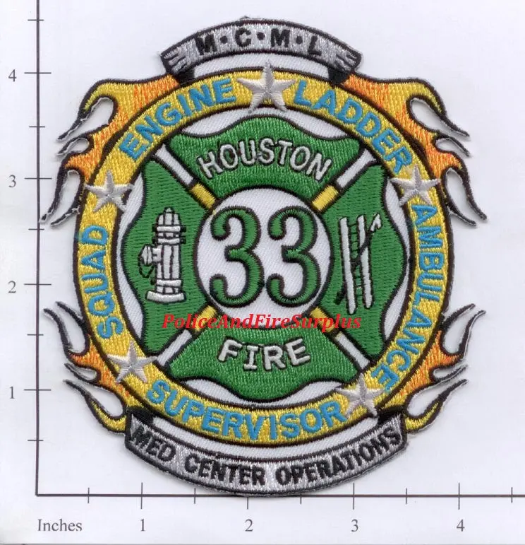 Texas - Houston Station  33 Fire Dept Patch V1 1