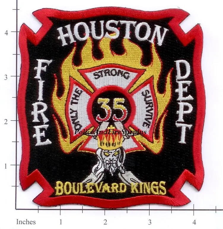 Texas - Houston Station  35 Fire Dept Patch V2 1