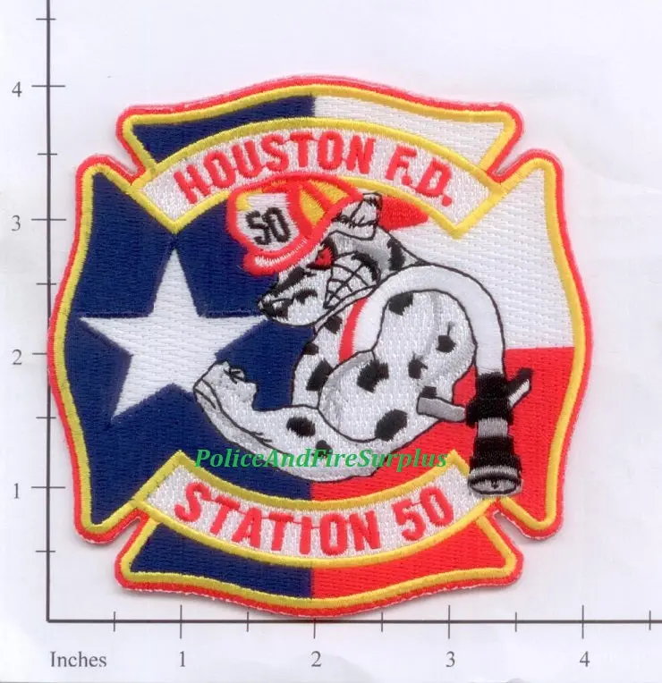 Texas - Houston Station  50 Fire Dept Patch V2 1