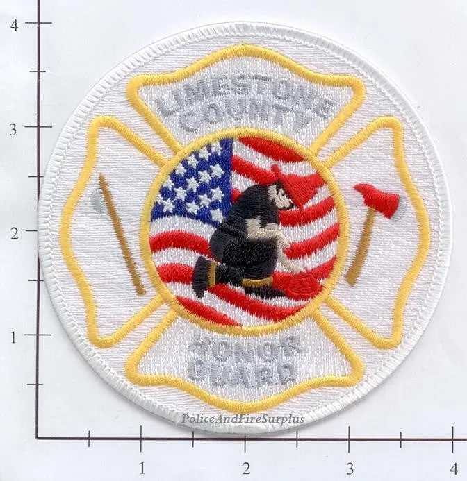 Texas - Limestone County Honor Guard Fire Dept Patch 1