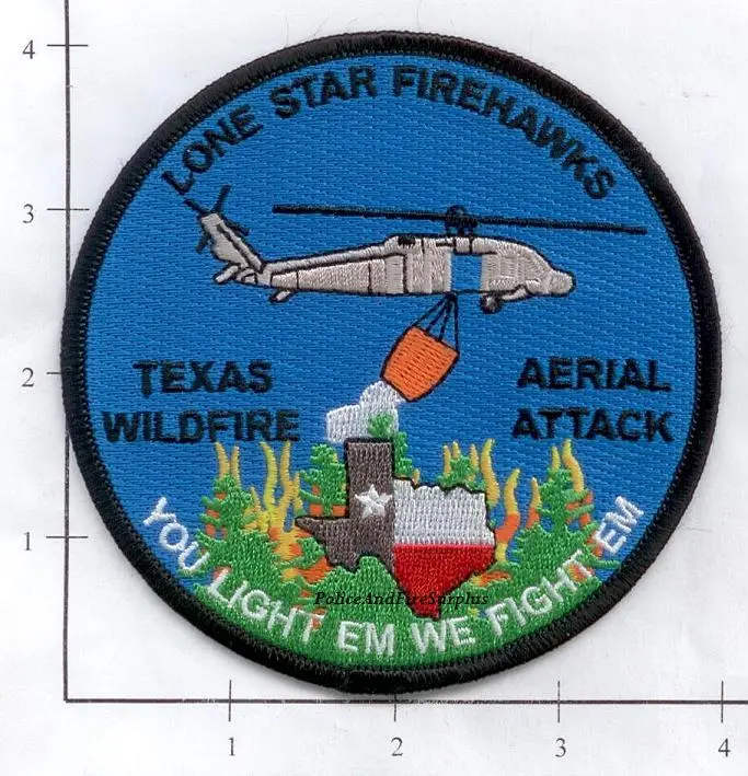 Texas - Lone Star Firehawks Fire Dept Patch 1