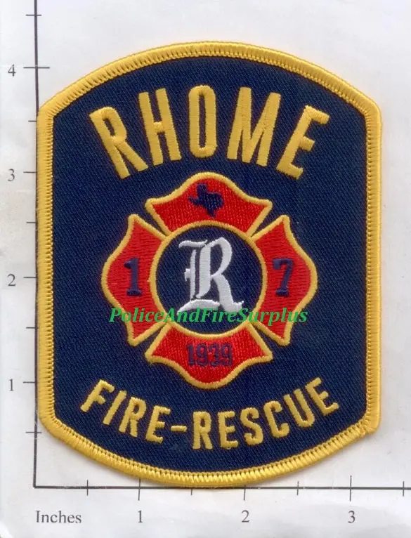 Texas - Rhome Fire Rescue Patch 1