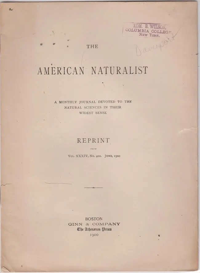 The Advance Of Biology In 1897 1