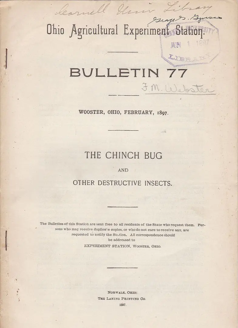 The Chinch Bug And Other Destructive Insects 1