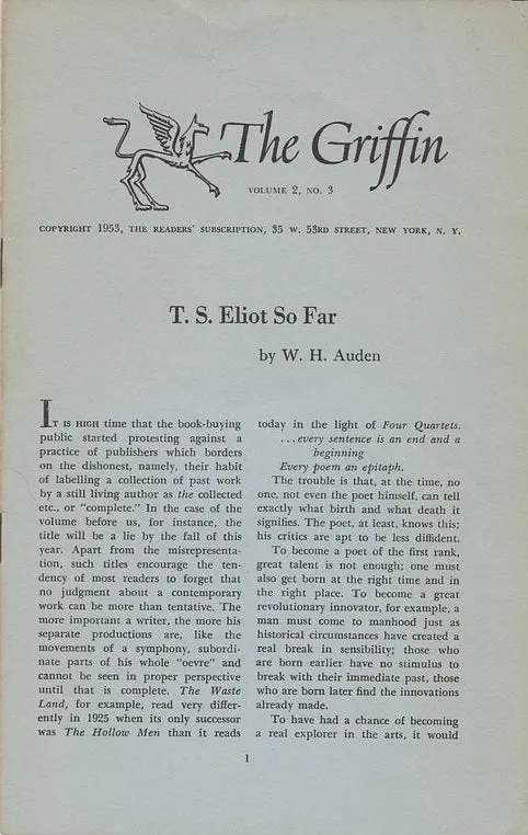 The Griffin: Volume 2, No. 3. 1