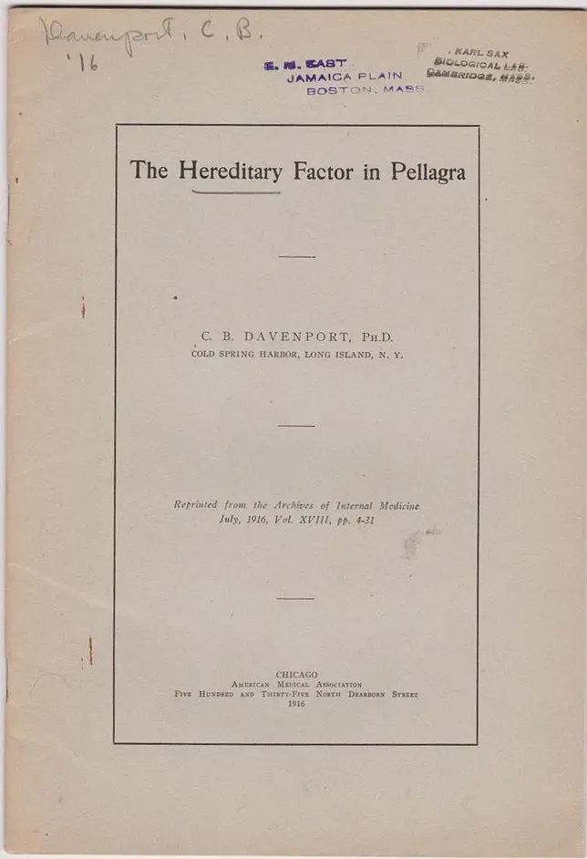 The Heredity Factor In Pellagra 1