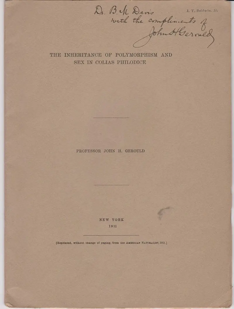 The Inheritance Of Polymorphism And Sex In Colias Philodice 1