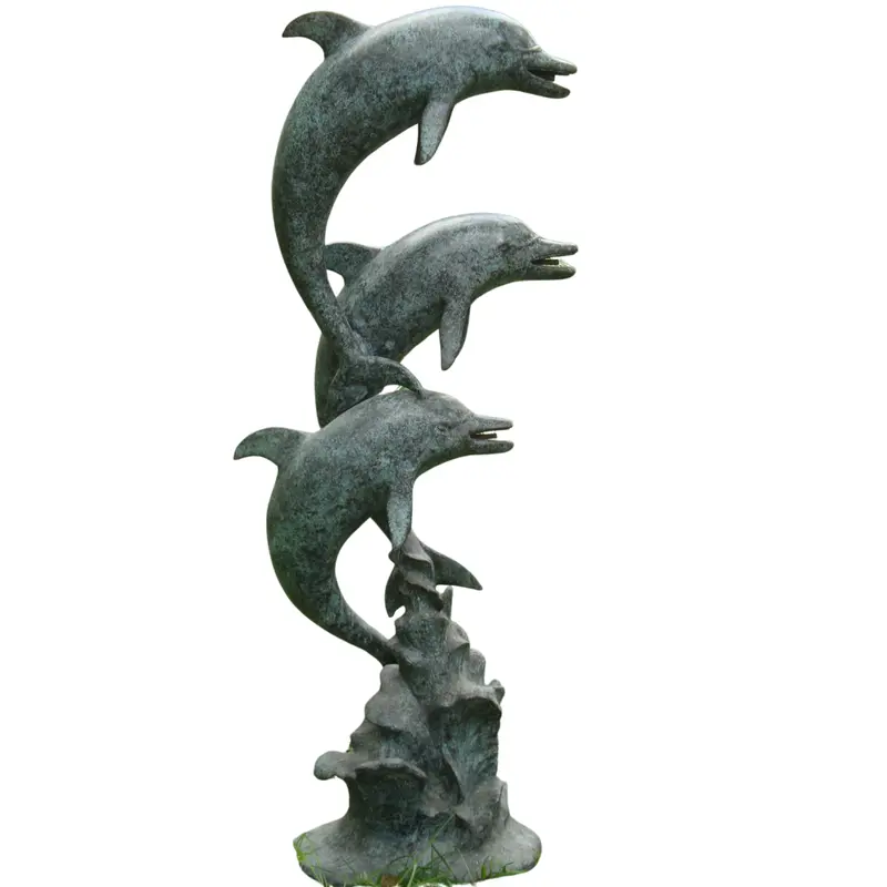 Three Dolphins On A Wave 1