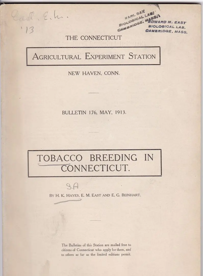 Tobacco Breeding In Connecticut 1