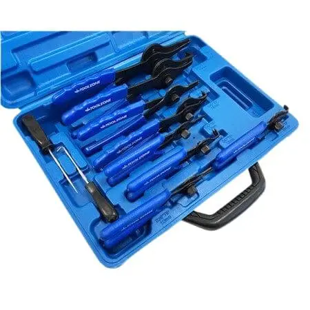 Toolzone 11Pc Heavy Duty Internal & External Circlip Snap Ring Pliers Tool Set Pl136 1