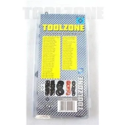 Toolzone 125Pc Tap Ring Washer Assortment Hw175 1