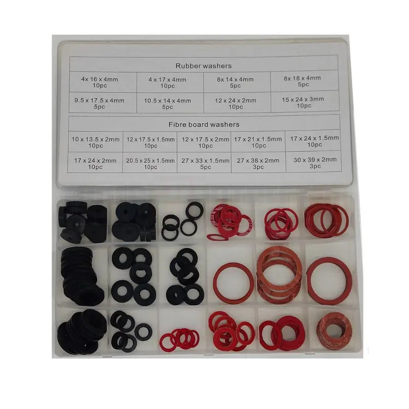 Toolzone 141Pc Sealing Washer Assortment Box Plumbers Washers Rubber Washers Hw181 1