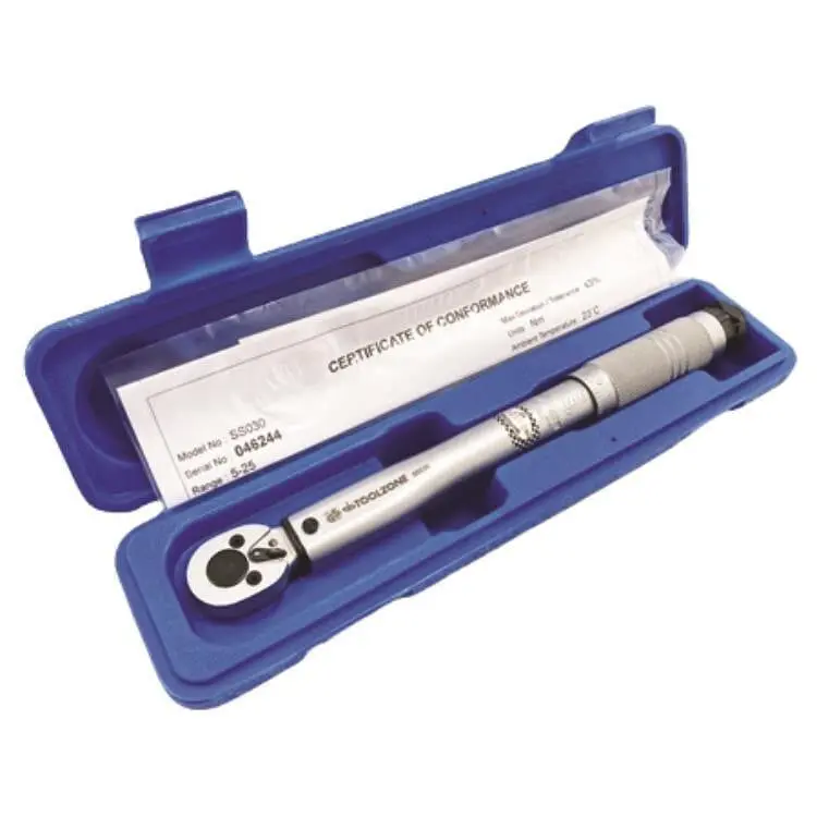 Toolzone Elite 3/8" Drive Low Range Torque Wrench 5-25 Nm Metric Ratchet Ss030 1