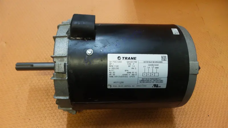 Trane Mot11206 Motor P56c12a05 1Hp 1140 Rpm 200 230V 56 P56c Oem Ccw 1