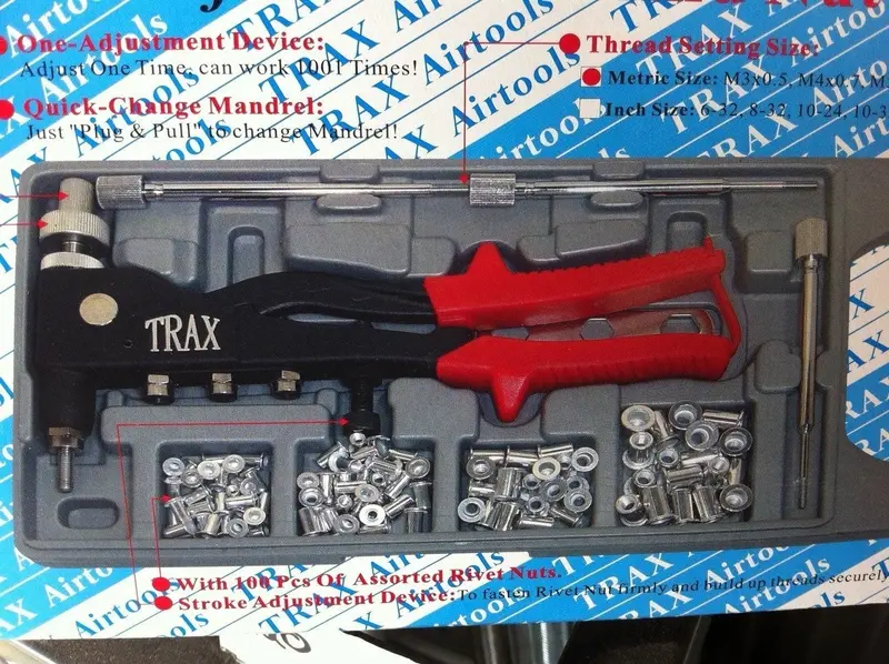 Trax Hand Rivet Nut Tool Kit : Arx-Hrn2p 1