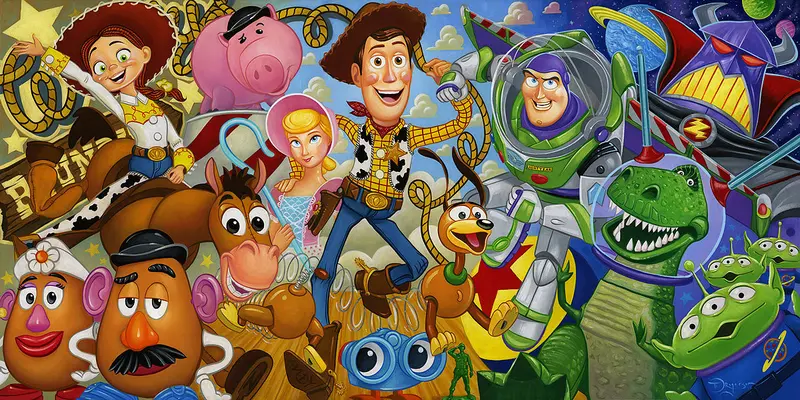 Treasures On Canvas – Cast Of Toys 1
