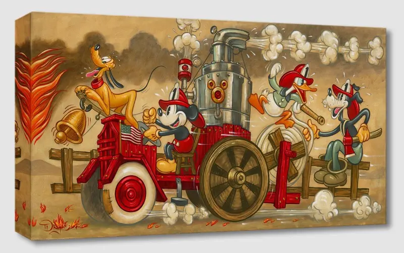 Treasures On Canvas – Mickey’S Fire Brigade – Tim Rogerson 1