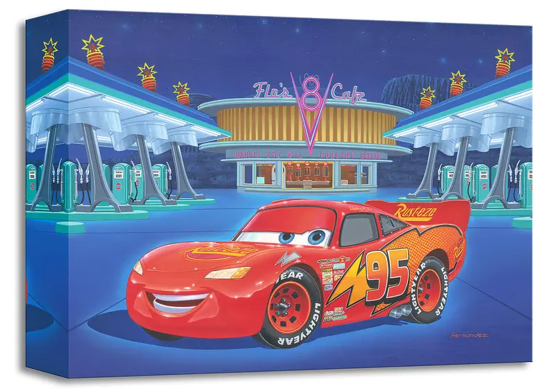Treasures On Canvas – Pit Stop At Flo’S – Manuel Hernandez 1