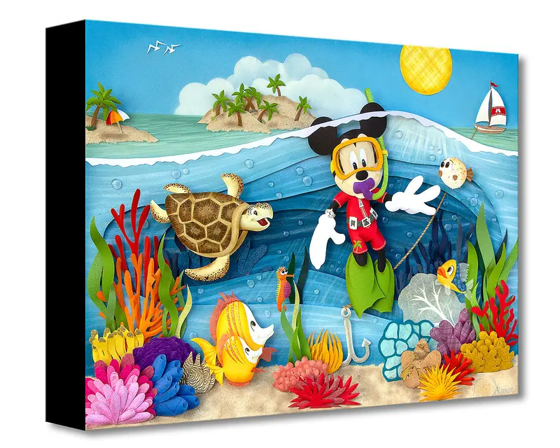Treasures On Canvas – Scuba Mickey – Karin Arruda 1