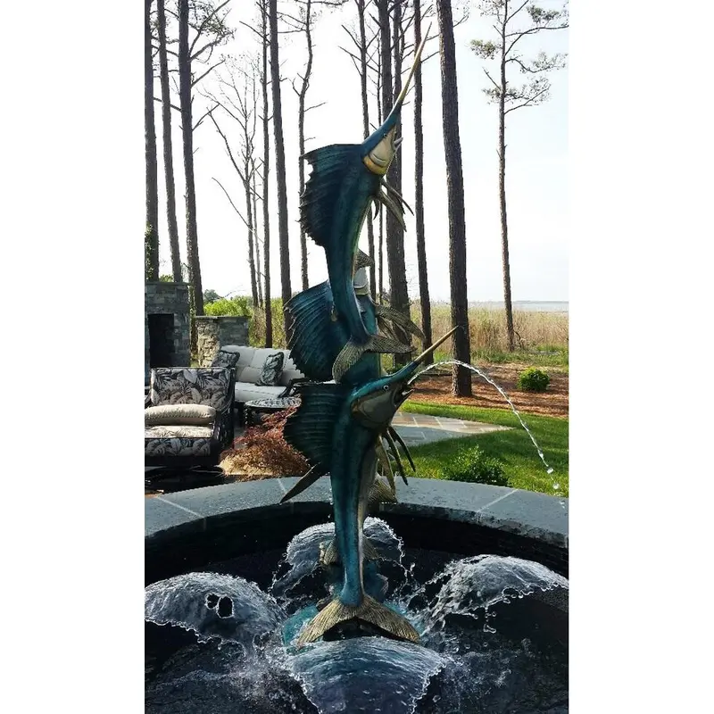Triple Swordfish Fountain 1