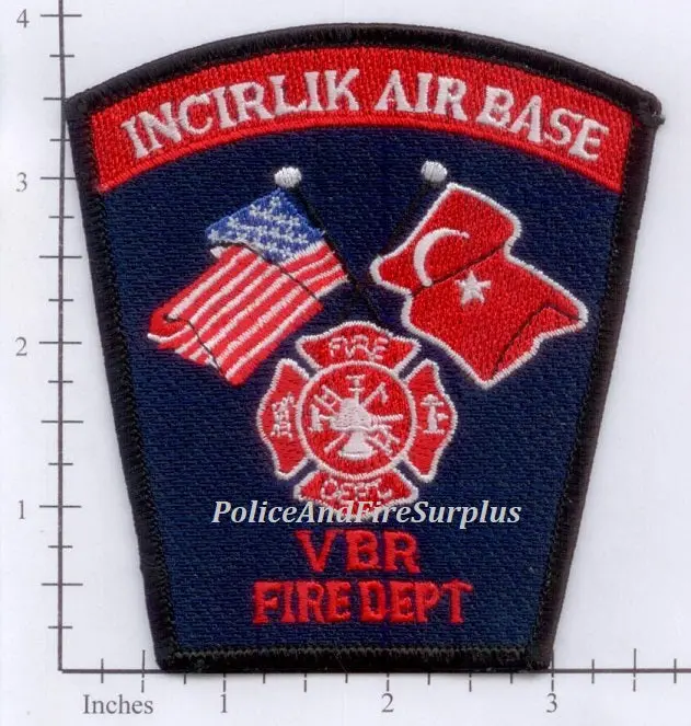 Turkey - Incirlik Air Base, Vinnell Brown And Root Fire Dept Patch V1 1