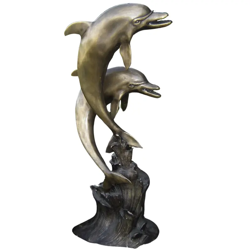 Two Dolphins On A Wave 1