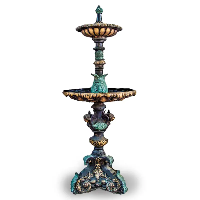 Two-Tier Bronze Spring Fountain 1