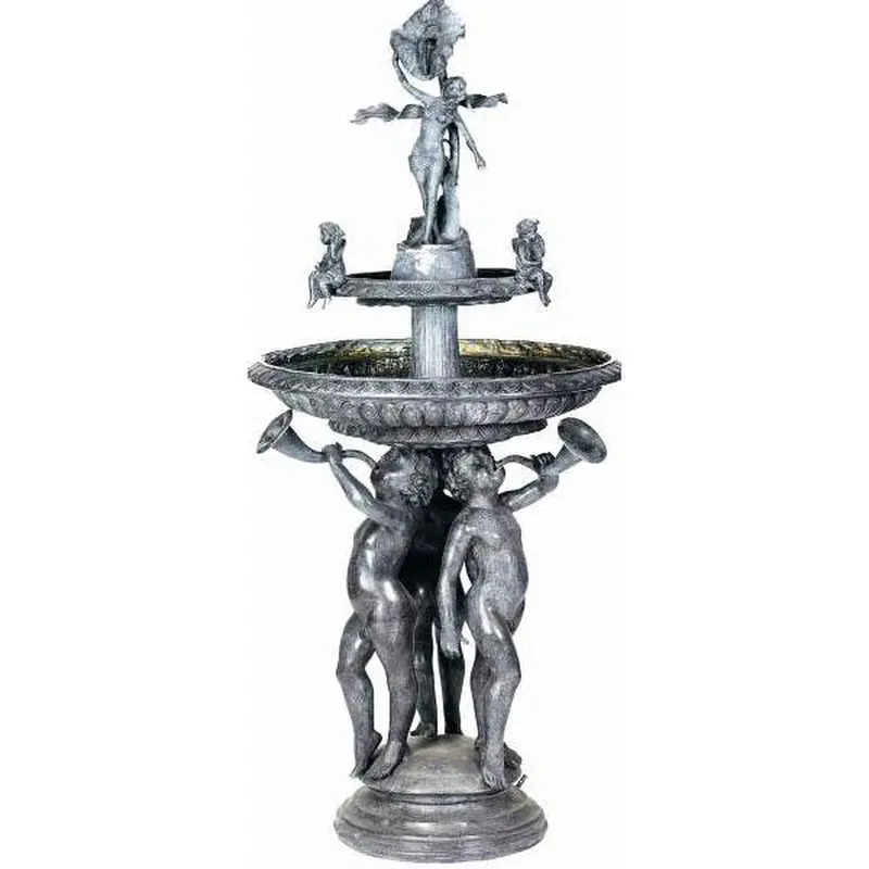 Two-Tier Cherub Fountain 1