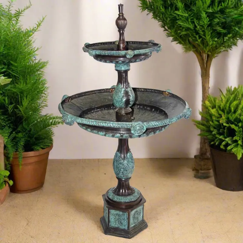 Two-Tiered Rose Tray Fountain 1