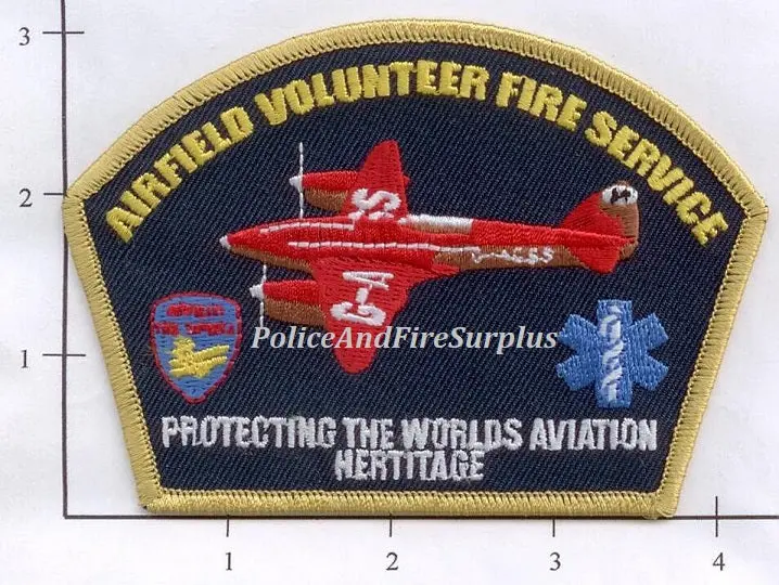 United Kingdom - Airfield Volunteer Fire Service Fire Dept Patch V1 1
