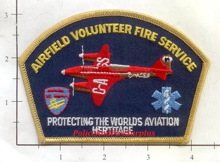 United Kingdom - Airfield Volunteer Fire Service Fire Dept Patch V2 1