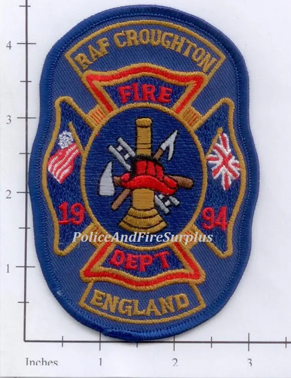 United Kingdom - Croughton Raf Fire Dept Patch 1