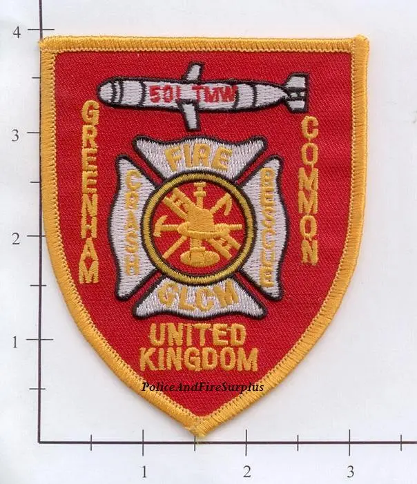 United Kingdom - Greenham Common 501St Tactical Missile Wing Crash Fire Rescue Patch 1