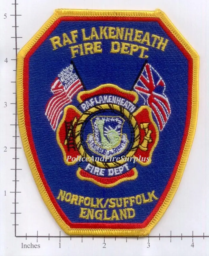 United Kingdom - Lakenheath Raf Norfolk-Suffolk Fire Dept Patch 1