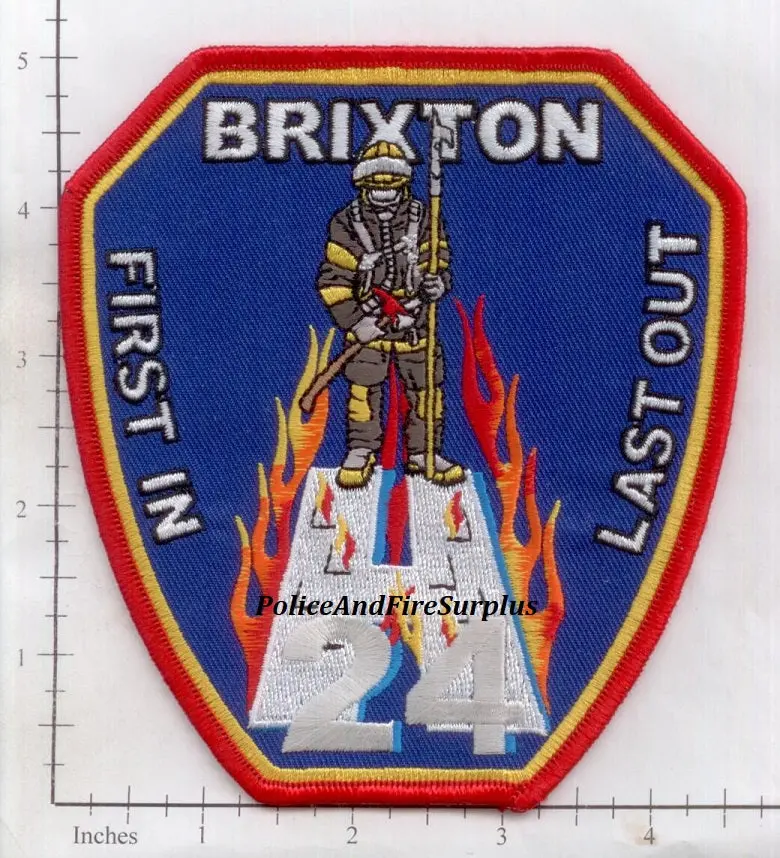United Kingdom - London Fire Brigade Fire Dept Patch Brixton 1