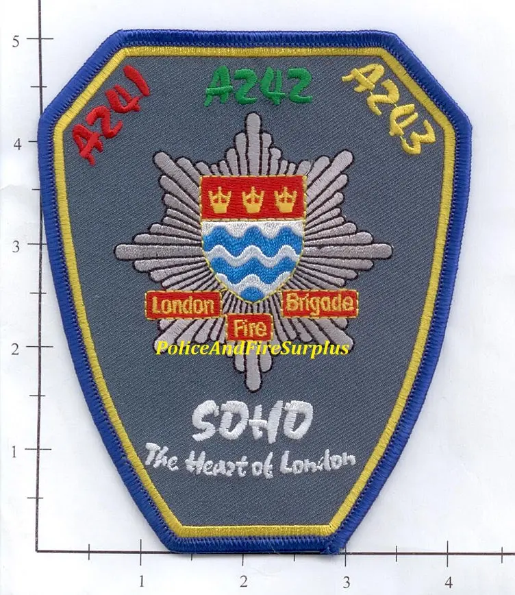 United Kingdom - London Fire Brigade Fire Dept Patch V2 1