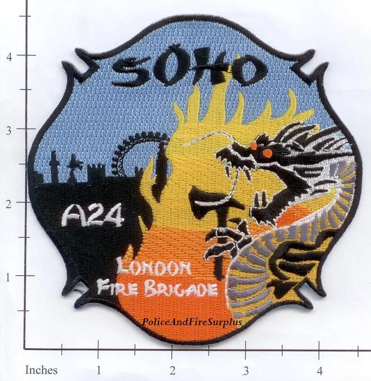 United Kingdom - London Fire Brigade Fire Dept Patch V3 1