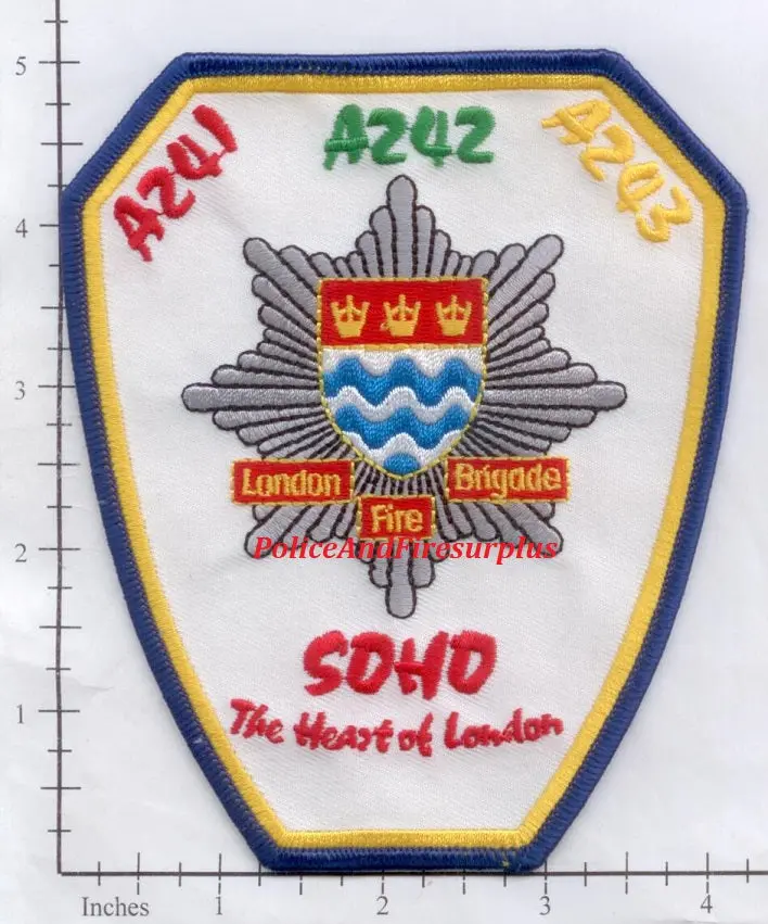 United Kingdom - London Fire Brigade Fire Dept Patch V5 1