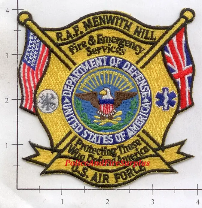 United Kingdom - Menwith Hill Raf Usaf Fire & Emergency Services Patch 1