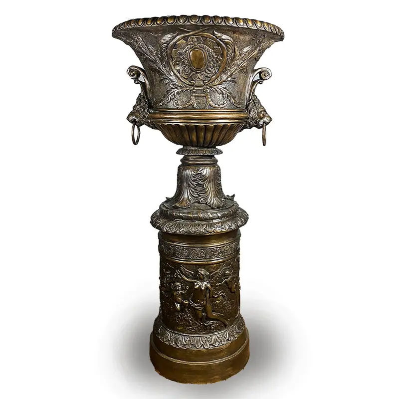 Urn With Lion Head Handles 1