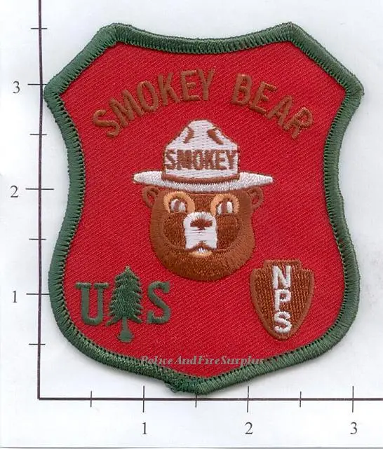 Us Forest Service - Smokey The Bear Fire Dept Patch 1