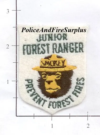 Us Forest Service -  Smokey The Bear - Junior Forest Ranger Forest Fire Patch 1