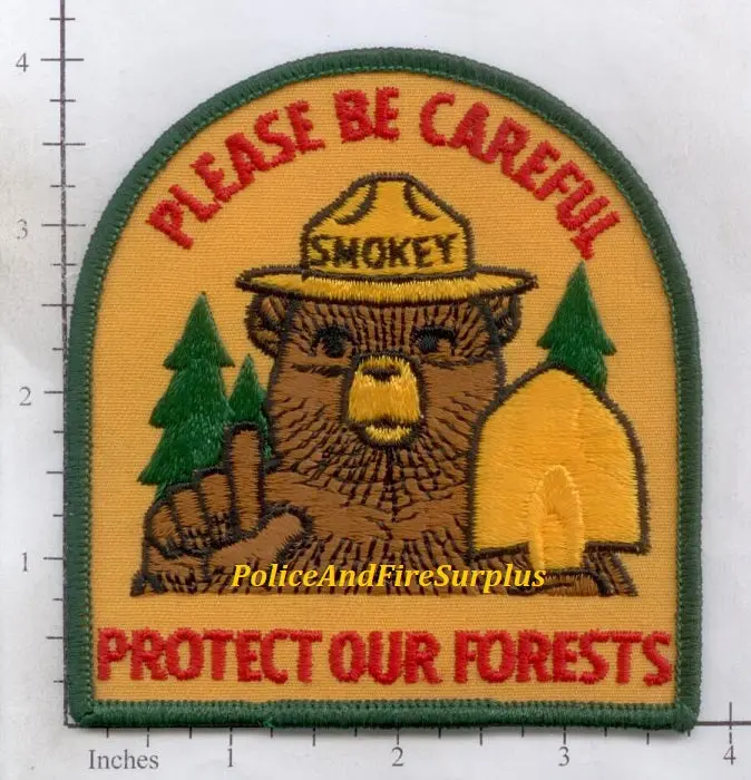 Us Forest Service -  Smokey The Bear - Please Be Careful Protect Our Forests Patch 1