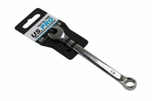 Us Pro 10Mm Combination Spanner Polished Chrome Vanadium 2208 1