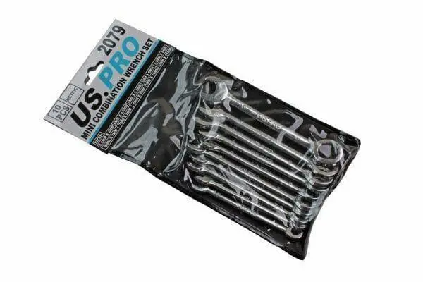 Us Pro 10Pc Mini Metric Combination Spanner Set 4 - 11Mm 2079 2