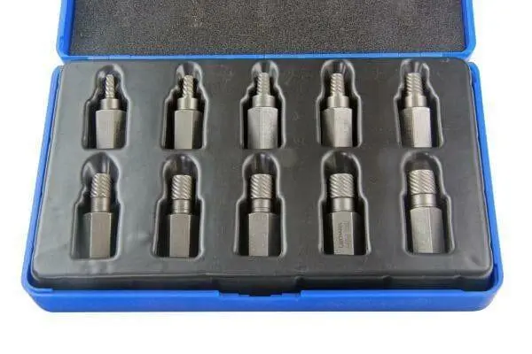 Us Pro 10Pc Screw Extractors Set, Removes Broken Studs Screws 3Mm - 11Mm 2622 1